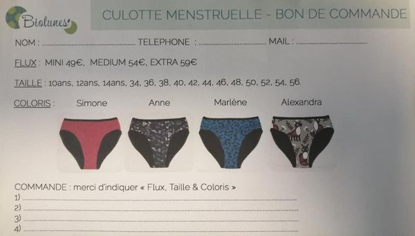 20221109 - Sous-vêtements menstruels - Biolune